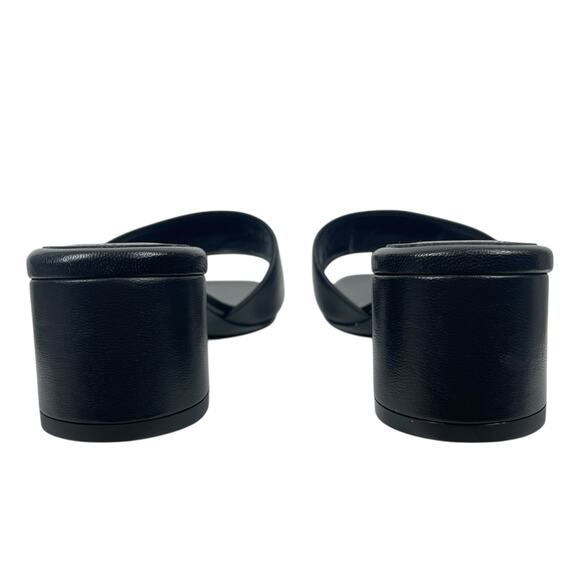 Givenchy 4G Gold Logo Black Nappa Leather Mule Sandal Size 36 - Picture 11 of 14